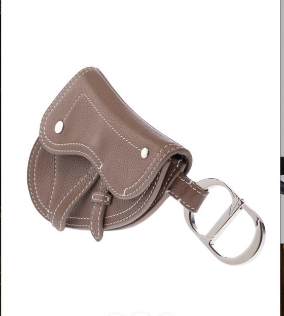 Image 1 of Sac DIOR en Cuir Étoupe - 103257