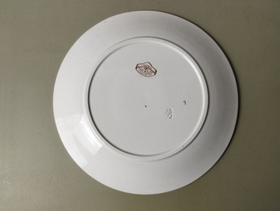 Image 1 of 7 platos llanos de loza Sarreguemines U&C "Carmen"