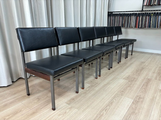 6x sedie da pranzo PALI - Louis van Teeffelen per Wébé - 1960