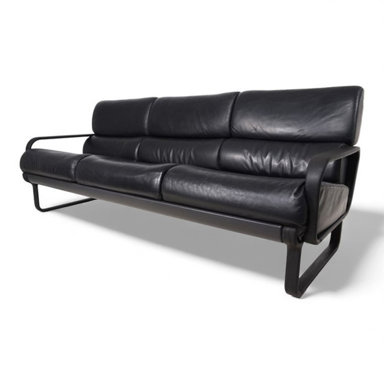 Image 1 of Drabert Lobbytop 3-seater leather sofa by Otto Zapf, 1970