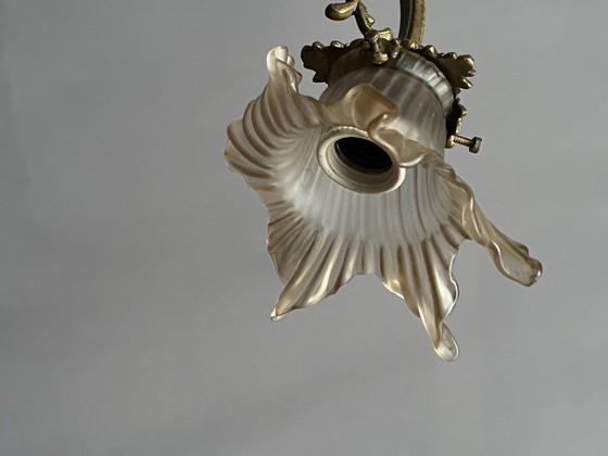 Lustre de style Louis XV. Bronze massif, cristal. – Crystal (photo 10 of 14)