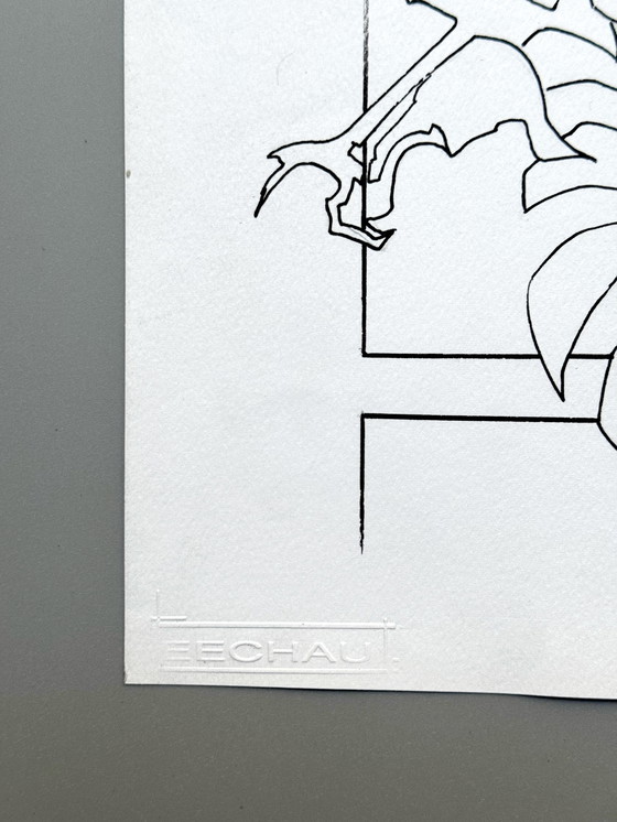 Image 1 of Eugène Eechaut (1928-2019) Nude Woman, Ink 1979