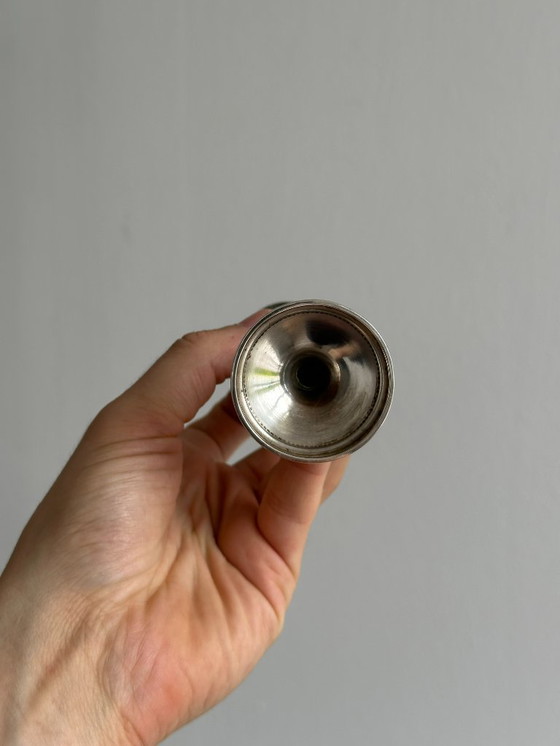 Image 1 of Kleine soliflore in licht vintage metaal