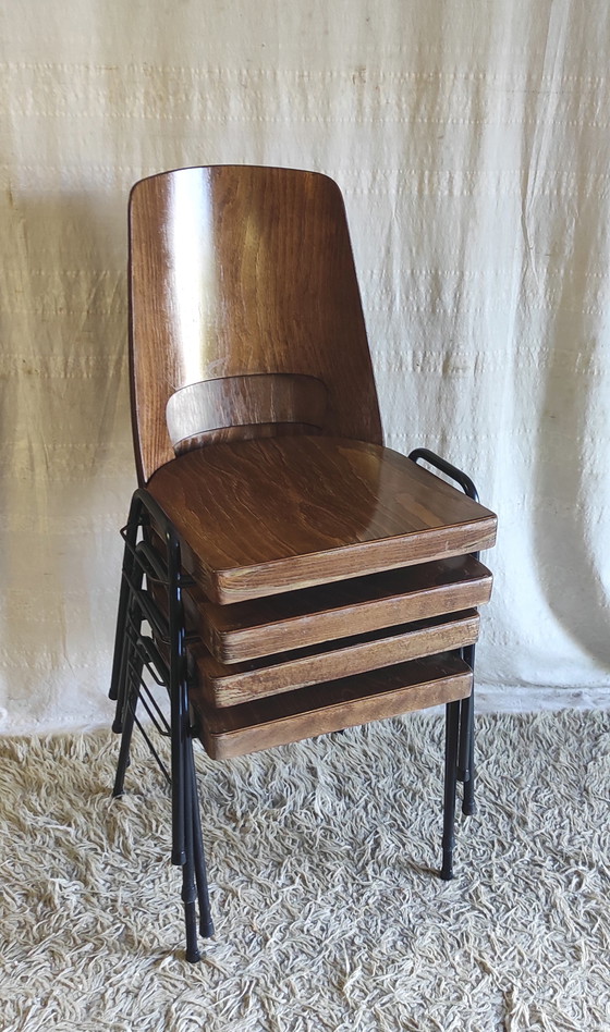 Baumann "Manathan" chairs - 1960s/70s – Dining chairs, Wood (photo 9 of 11)