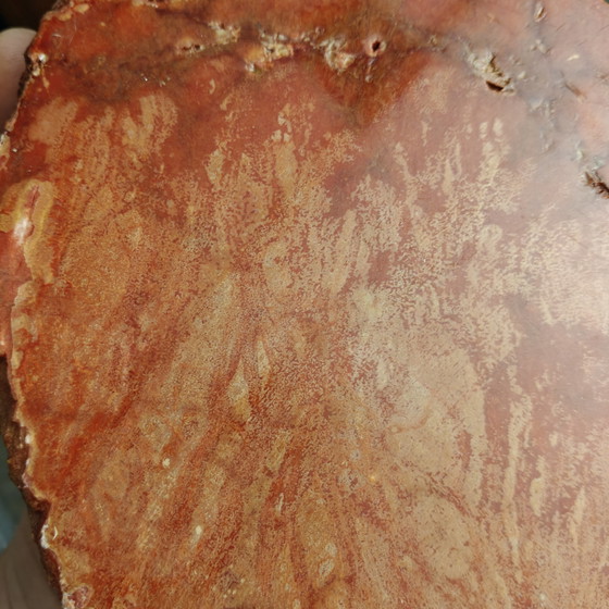 Image 1 of Vintage Onyx Ashtray Set – Red Stone – 1970s