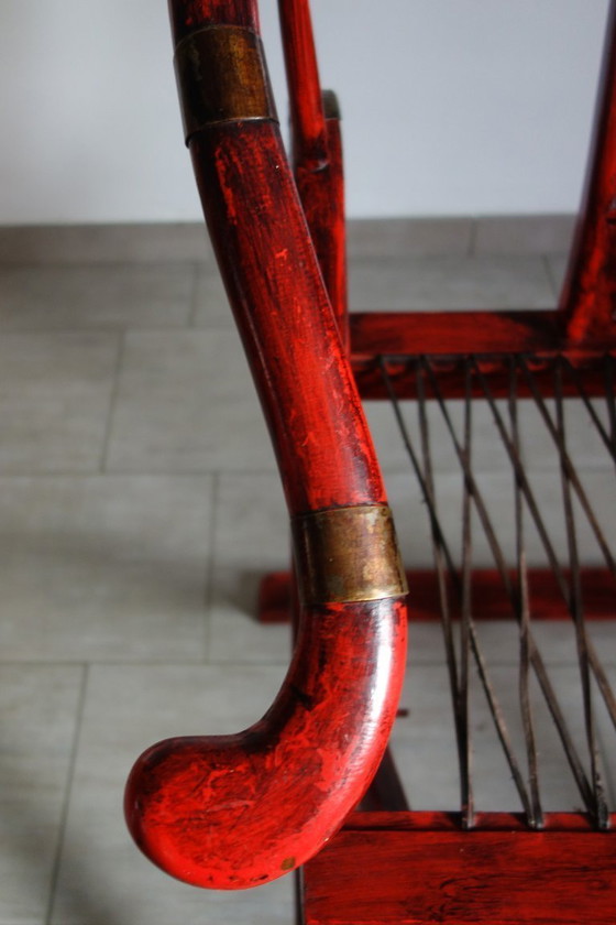 Image 1 of Ancien fauteuil pliant de mandarin, Chine, milieu XXème