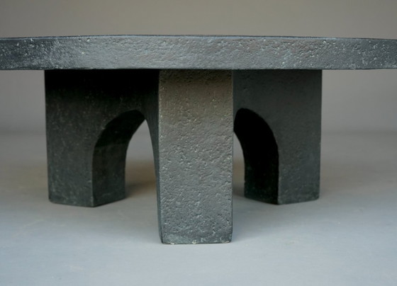 Image 1 of Brutalist Resin and Stone Coffee Table, 1970s