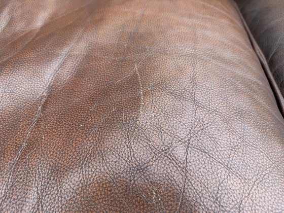 Image 1 of Mooie Muylaert 2 zits banque van rundleder à Cognacckleur