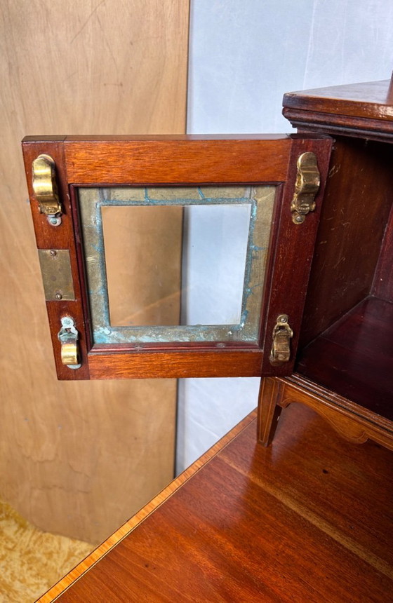 Image 1 of Consola / Tocador de época eduardiana con incrustaciones - 1900-1910 Un impresionante ejemplo de la artesanía eduardiana