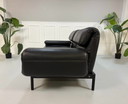Divano chaise longue Rolf Benz Plura 380 in pelle nera