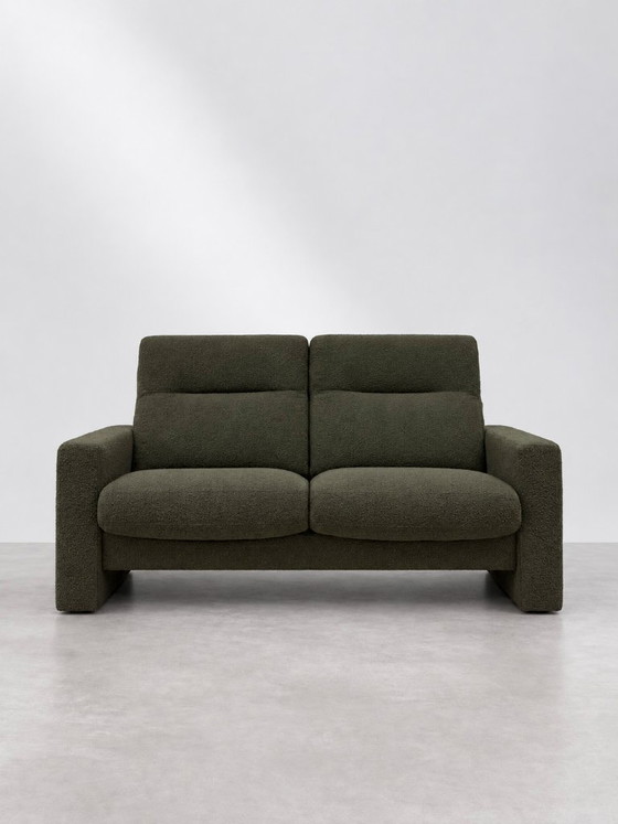 Divano Flint Alto 2,5 posti Boucle Verde Oliva DMI – Divani 2 posti, Tessile (photo 2 of 5)