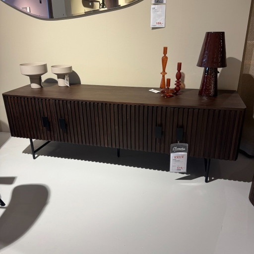 Meuble TV Remi - Bois de manguier brun – Eleonora, tv meubelen, Wood