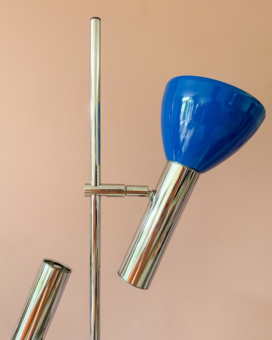 Image 1 of Lampada da terra vintage con due faretti