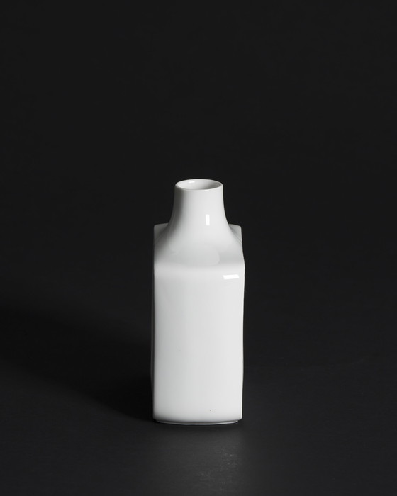 Image 1 of Curated ROSENTHAL & FÜRSTENBERG Vase Duo Geometric Relief & Pattern 70s Retro