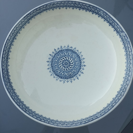 Antike Terre de Fer Obstschale auf Fuß – Jules Vieillard Bordeaux 'Florentin' – Geschirr, Ceramic (photo 5 of 5)