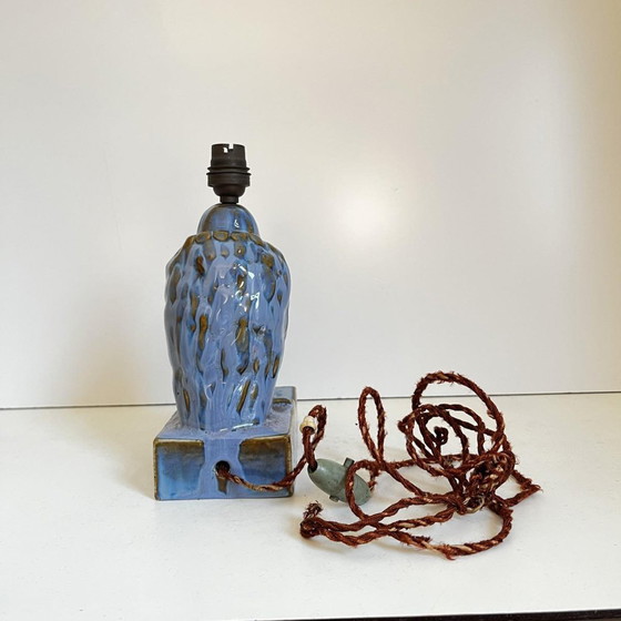 Art Deco Pelican Sculpture Lamp Base in Fine Glazed Stoneware, 1930 – Table lamps, Ceramic (photo 5 of 12)