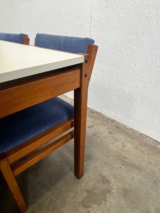 Image 1 of Vintage Extendable Dining Table with Chair, Cees Braakman for Pastoe, 1960s