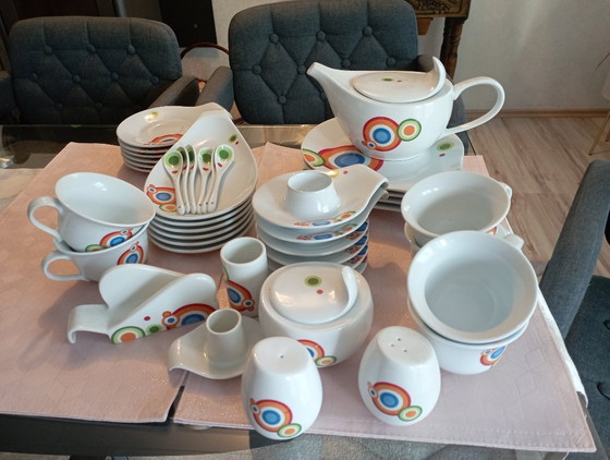 Image 1 of Servizio da tavola vintage anni '70, design eccezionale, 43 pezzi, rarissimo!