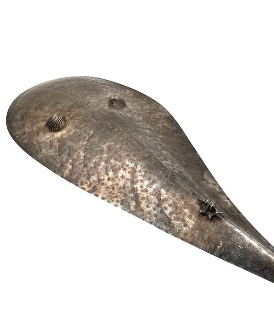 Image 1 of Silver-Plated Shell Shaped Great Bowl / Centerpiece, Renato Raddi, Italy 1970s