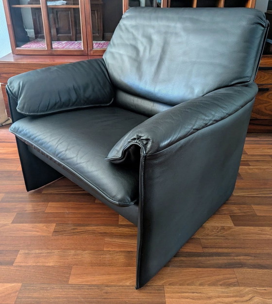 Fauteuil Leolux Bora Beta / design Axel Enthoven, Cuir, Noir (photo 3 sur 7)