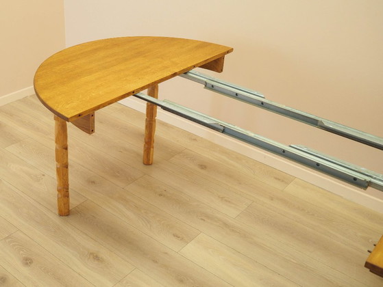 Image 1 of Round oak table, Danish design, 1960s, designer: Henning Kjærnulf