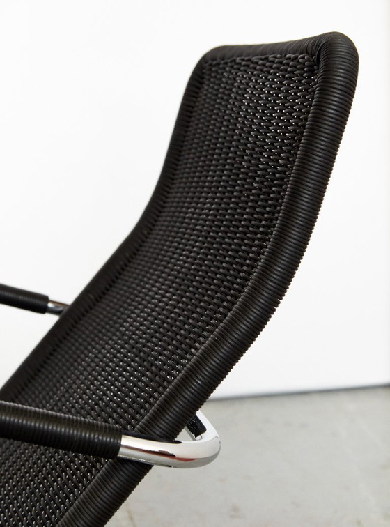 Image 1 of Sedia a sbalzo Anton Lorenz D35 e pouf C35 per Tecta