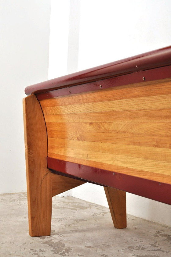 Image 1 of Pupitres d'écolier vintage en chêne, 250 cm, années 1950