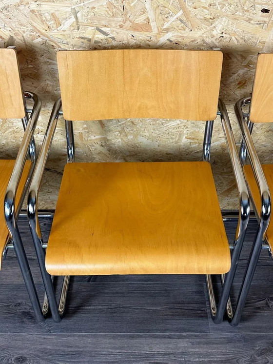 Image 1 of 5 sillas de los años 80, sillones voladizos, diseño Plurima Italia