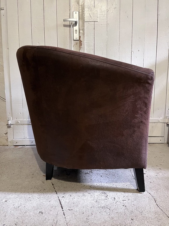 Poltrona Club Vintage – Marrone e Bordeaux – Stile retrò – Poltrone, Velvet (photo 3 of 5)