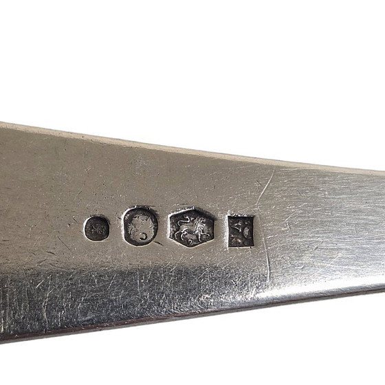 Image 1 of Antiek zilveren vork en lepel van Kempen, begin 1900