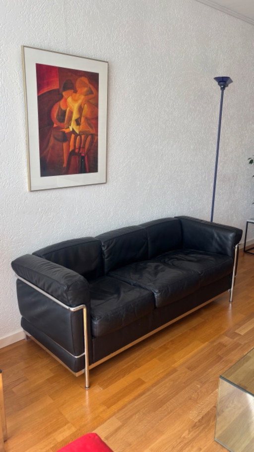 Three-seater sofa LC2 Le Corbusier