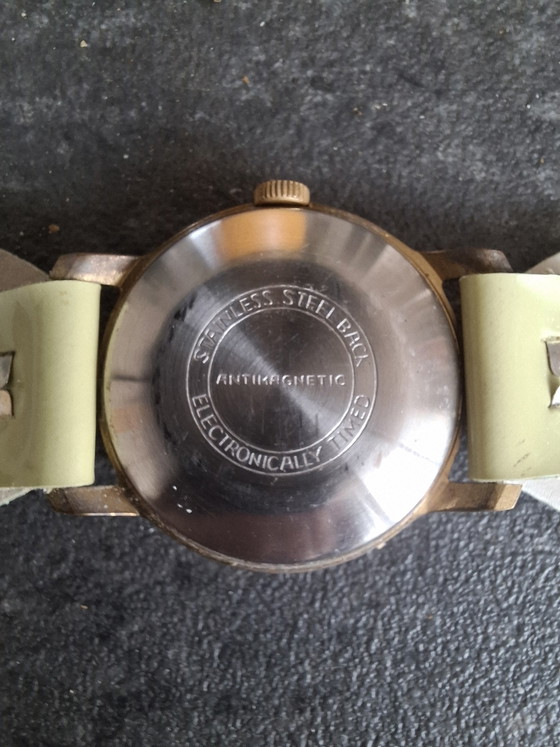 Vintage Zeldzaam Ruhla Mechanisch Polshorloge – Klokken, Metal, rvs (photo 5 of 5)