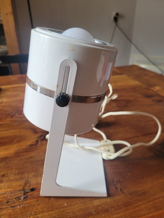 Image 1 of Vintage white Elma desk lamp / bedside lamp