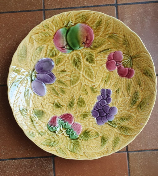 Plato grande de cerámica Sarreguemines 36 cm