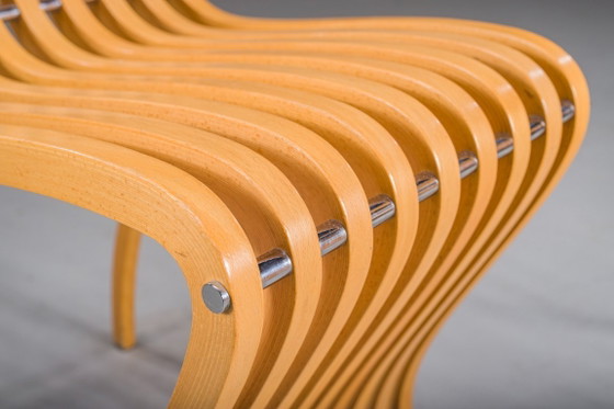 Image 1 of Schizzo-stoelen in beuken- en chroomkleur, ontworpen door Ron Arad voor Vitra, Duitsland, jaren 80, set van 2.