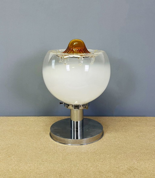 Mazzega tafellamp, Toni Zuccheri opaalglas