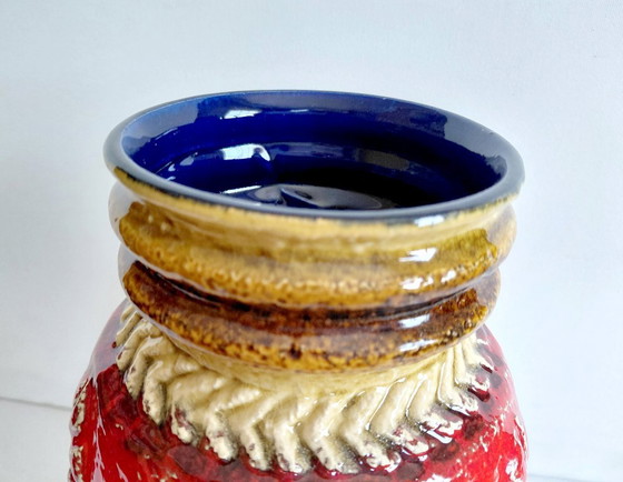 Vintage WGP Vase Bay Keramik, 72/25 Beautiful Relief, 60/70 – Ceramic (photo 3 of 9)