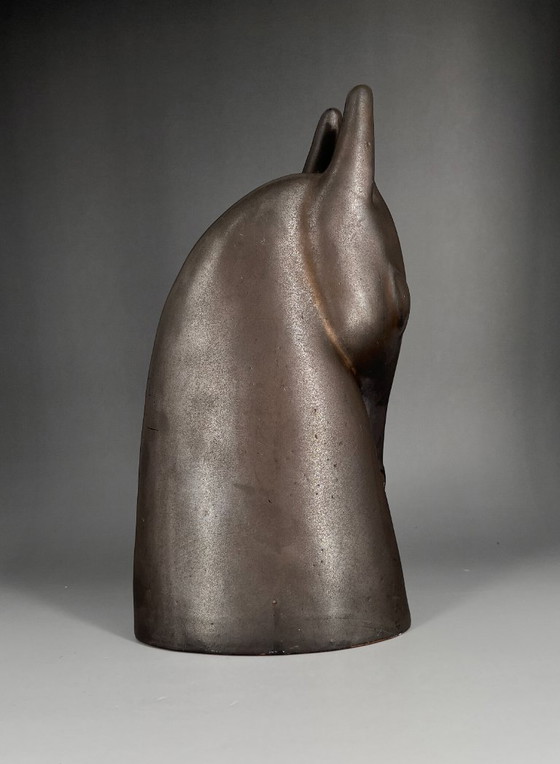 Image 1 of IKEA BRODD Pferdekopf – Keramikskulptur von Anette Edmark | Skandinavisches Design