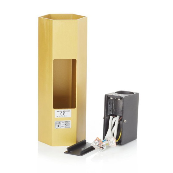 Image 1 of Wever & Ducré 1x lampada da parete Hexo mini 2.0 oro + 1x lampada da parete Hexo mini 1.0 oro