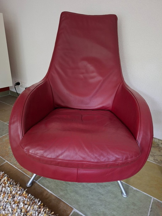 2x Rolf Benz Armchair – Leather, rvs (photo 4 of 5)