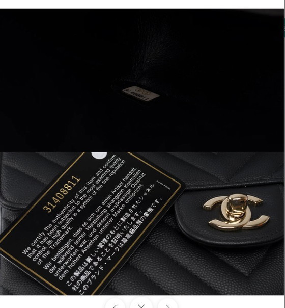 Image 1 of Sac CHANEL Timeless/Classique en Cuir Noir - 103492