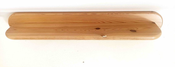 1 Appendiabiti & 1 Mensola a Parete in Pino, Anni '70 – Legno (photo 6 of 7)