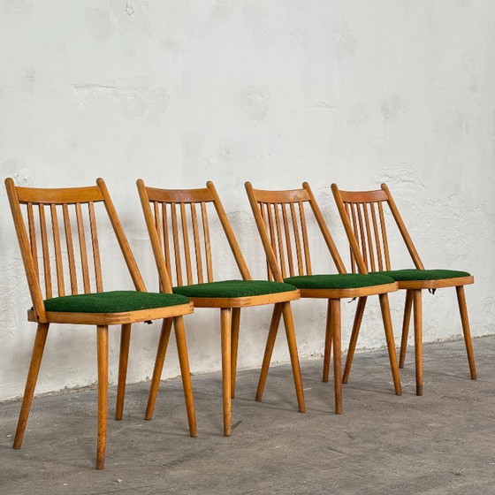 Image 1 of Chaises de salle à manger Frigyes Gabriel, ensemble de 4, années 1960 – Design hongrois