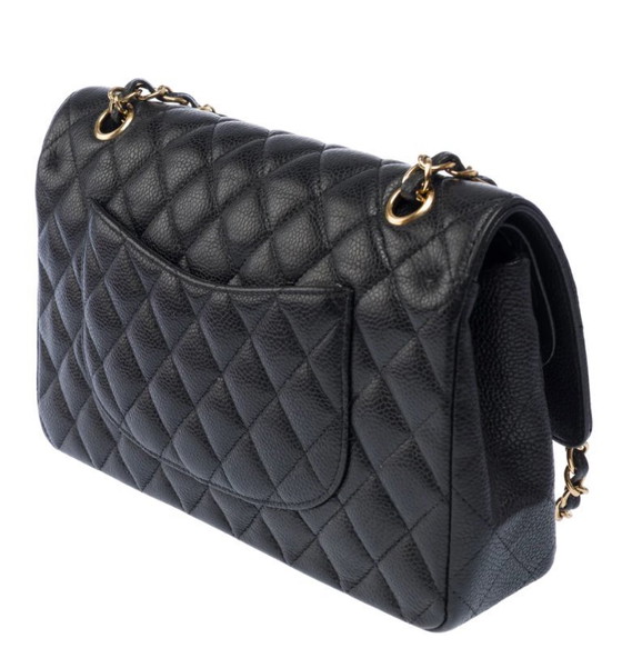 Image 1 of Sac CHANEL Timeless/Classique en Cuir Noir - 103437