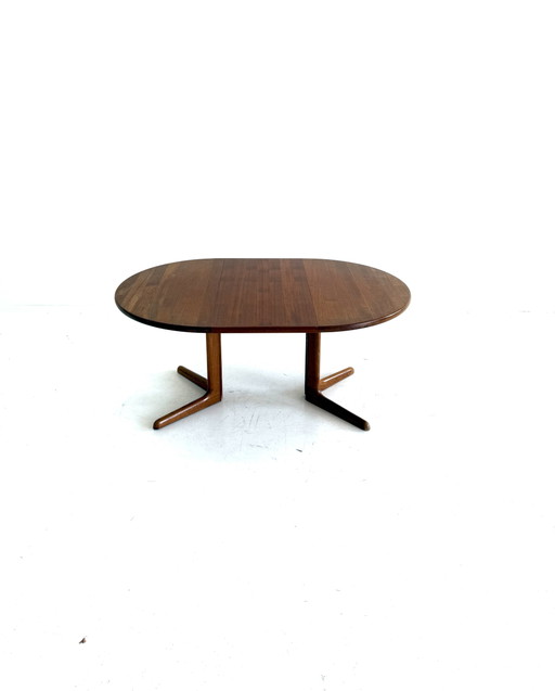 Table à manger extensible vintage, Skovby Møbelfabrik '60 – eettafels, Wood, Metal