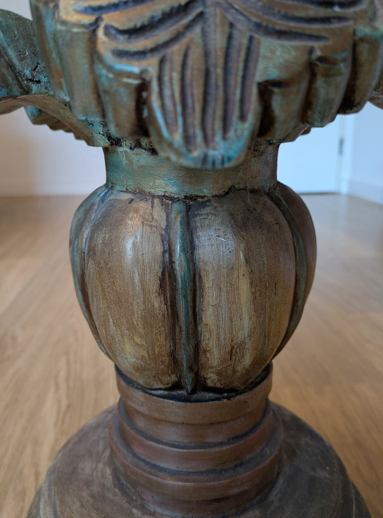 Image 1 of Großer hölzerner Kerzenständer