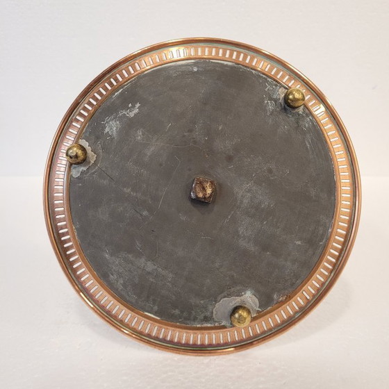 Image 1 of Servitrice muta o étagère, bronzo e porcellana, anni '50 - Francia