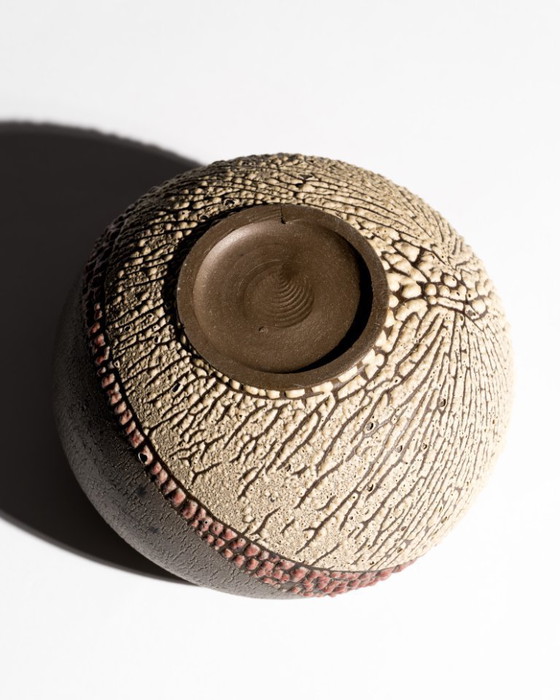 Image 1 of Andrea Denner for Mario Enke Workshop Sculptural Sphere Vase Potsdam Germany 70s
