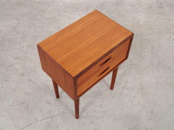Image 1 of Teak bedside table, Danish design, 1970s, made in Denmark