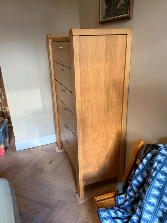 Oak chest of  drawers – Chest of drawers, Metal, Wood (photo 3 of 14)